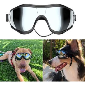 Dog Sunglasses Dog Goggles; UV Protection Wind Protection Dust Protection Fog Protection Pet Glasses Eye Wear Protection with Adjustable Strap for Med