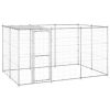 Outdoor Dog Kennel Galvanized Steel with Roof 78.1 ftÂ¬â‰¤