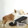 Adjustable Pet Ramp; Folding Portable Wooden Dog Cat Ramp; Non-Slip Paw Traction Mat Dog Step for Car; SUV; Bed; Couch; Adjustable Height from 9.64" t