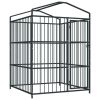 Outdoor Dog Kennel with Roof 59.1"x59.1"x82.7"