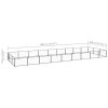 Dog Kennel Black 290.6 ftÂ¬â‰¤ Steel