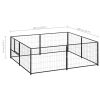 Dog Kennel Black 43.1 ftÂ¬â‰¤ Steel