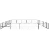 Dog Kennel Black 538.2 ftÂ¬â‰¤ Steel