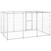 Outdoor Dog Kennel Galvanized Steel with Roof 78.1 ftÂ¬â‰¤