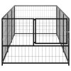 Dog Kennel Black 32.3 ftÂ¬â‰¤ Steel