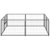 Dog Kennel Black 43.1 ftÂ¬â‰¤ Steel