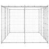 Outdoor Dog Kennel Galvanized Steel with Roof 78.1 ftÂ¬â‰¤