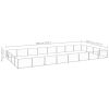 Dog Kennel Silver 344.4 ftÂ¬â‰¤ Steel