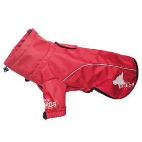 Dog Helios Extreme Softshell Performance Fleece Dog Coat (Color: Red, size: large)