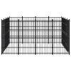 Outdoor Dog Kennel Steel 158.8 ftÂ¬â‰¤